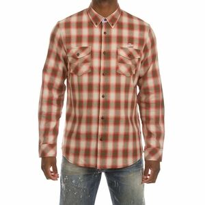 Akoo Red and Green Plaid Casual Button Down Shirt Long Sleeve Size 3XL